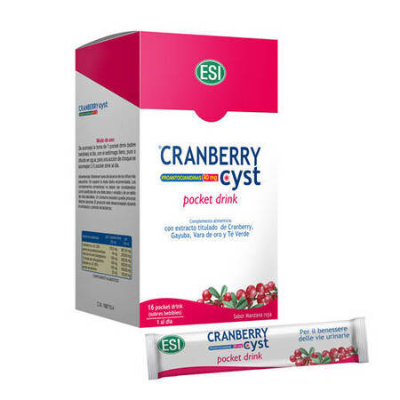 Suplemento para la Cistitis con ArÃ¡ndano Rojo Cranberry Cist ESI Tratamiento Choque